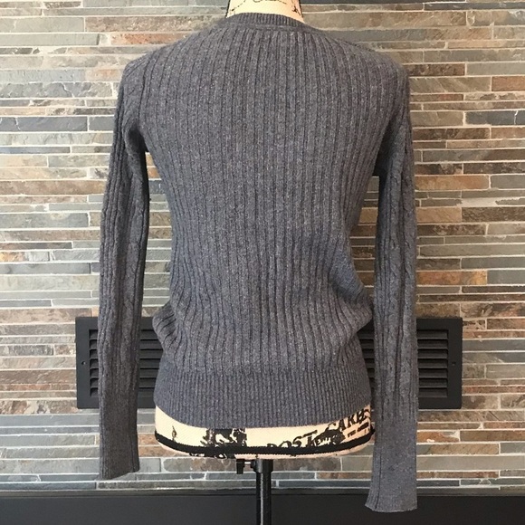 Old Navy Gray Piped Round Neck Sweater BB223 C - Picture 4 of 8